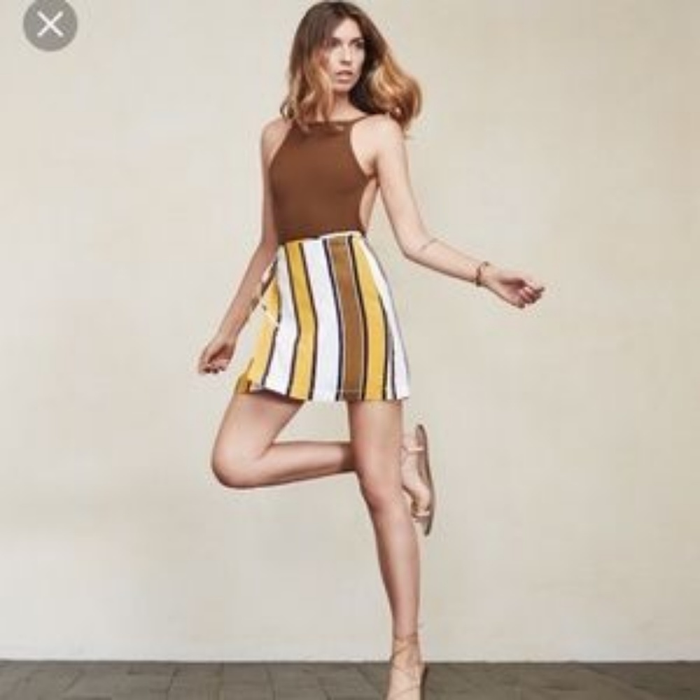 Reformation Clifton Wrap Skirt Adele